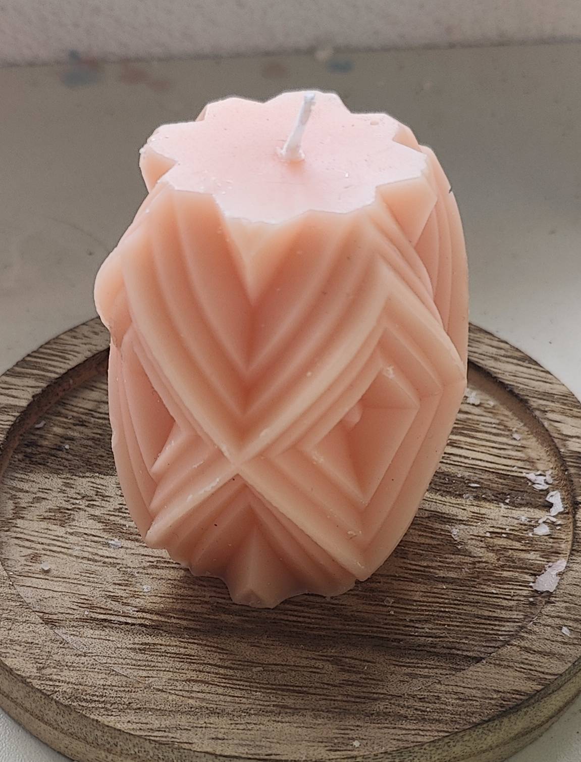 Geometric modern candle light orange